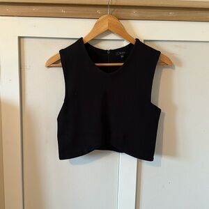 Talula small crop tank black
